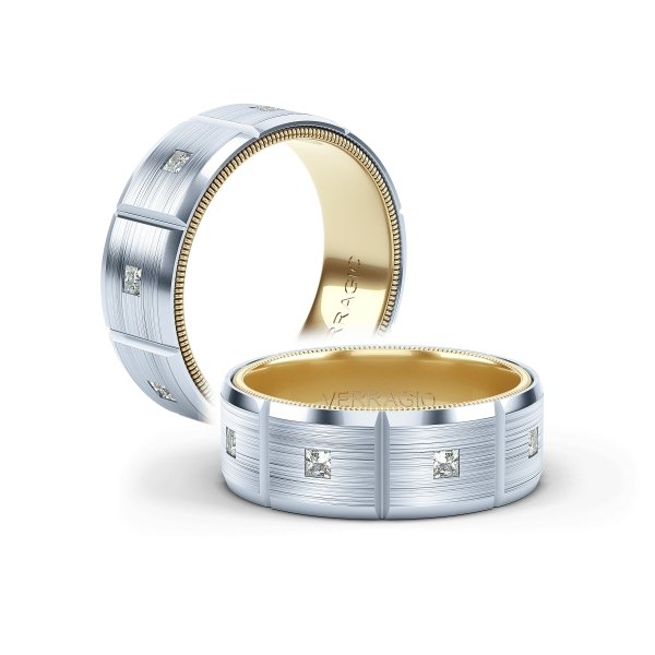 VWD-8906 VERRAGIO Men's Wedding Band Birmingham Jewelry 