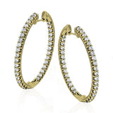 ZEGHANI - ZE219 Monte Carlo ZEGHANI Hoop Earrings Birmingham Jewelry 