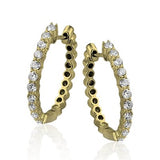 ZEGHANI - ZE297 Monaco ZEGHANI Hoop Earrings Birmingham Jewelry 