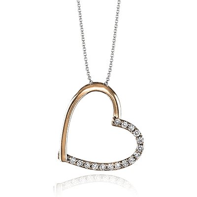 ZEGHANI - ZP199 Concord ZEGHANI Heart Pendant Birmingham Jewelry 