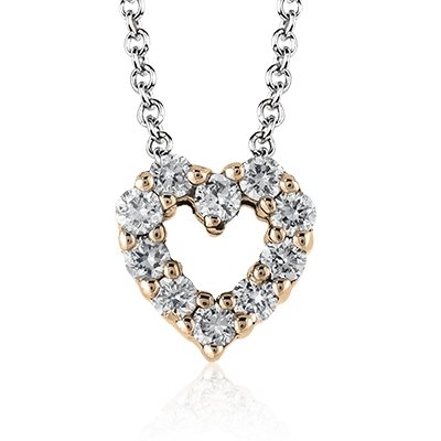ZEGHANI - ZP262 ZEGHANI Heart Pendant Birmingham Jewelry 