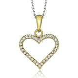 ZEGHANI - ZP600 HartFord ZEGHANI Heart Pendant Birmingham Jewelry 