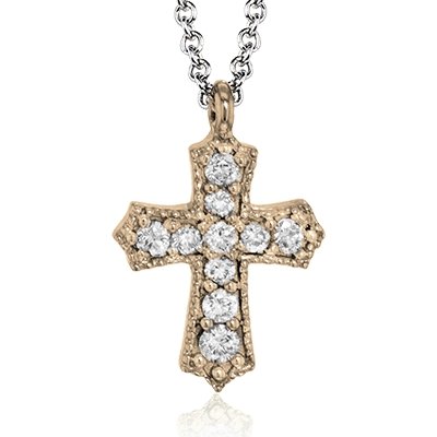ZEGHANI - ZP863 ZEGHANI Cross Pendant Birmingham Jewelry 