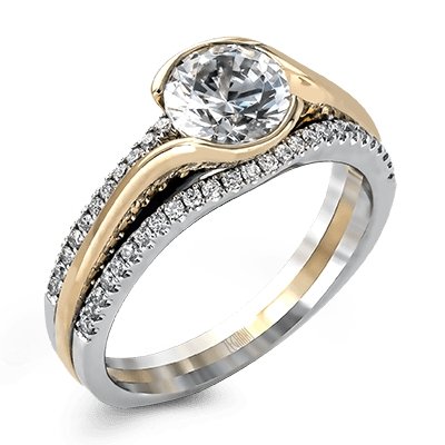 ZEGHANI - ZR1048 Golden Eye ZEGHANI Engagement Ring Birmingham Jewelry 