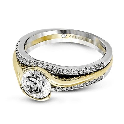 ZEGHANI - ZR1048 Golden Eye ZEGHANI Engagement Ring Birmingham Jewelry 