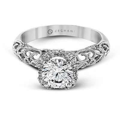 ZEGHANI - ZR914 Winter Ivy ZEGHANI Engagement Ring Birmingham Jewelry 